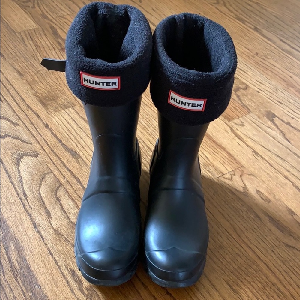 Hunter short rain boots